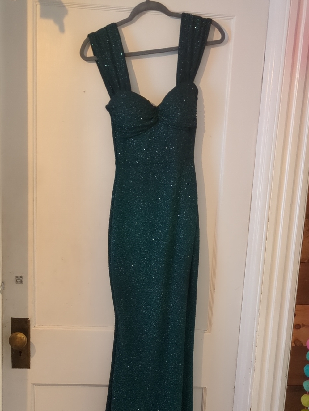 Windsor Glittering Emerald Green Maxi Dress